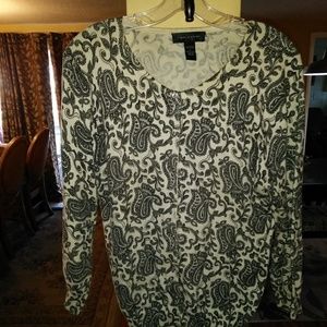 Closet clear out!  Paisley cardigan.
